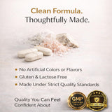 LUAL Calcium Magnesium Zinc D3 Supplement bottle side view