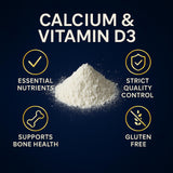 LUAL Calcium + Vitamin D3 Softgels back view with ingredient details