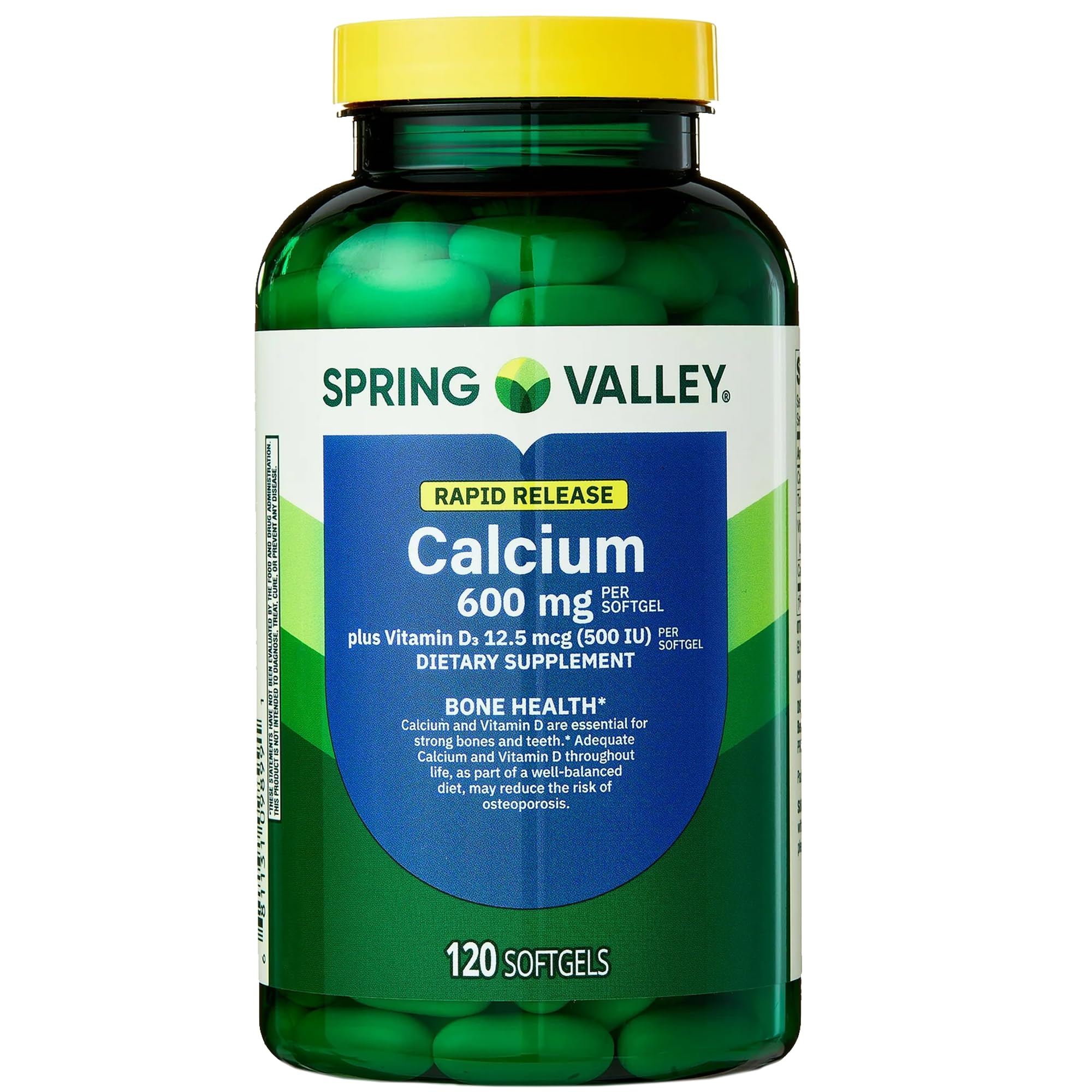 LUAL Calcium + Vitamin D3 Softgels displayed with eBook