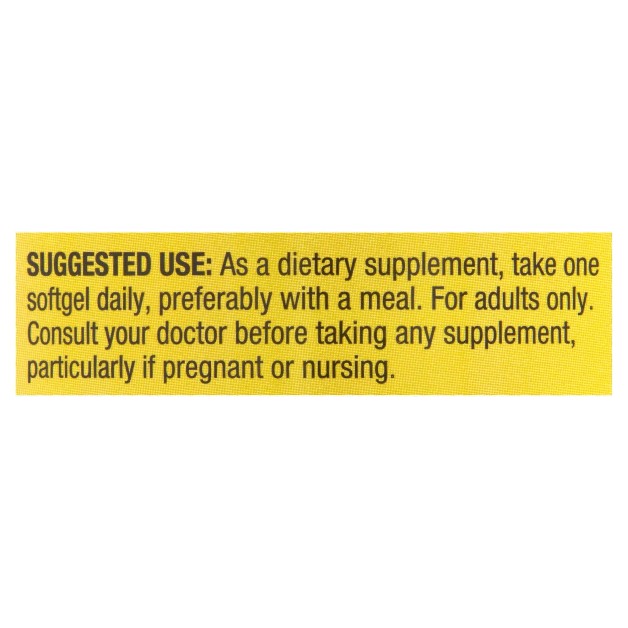 LUAL Fish Oil Omega-3 softgel capsules with a measuring spoon