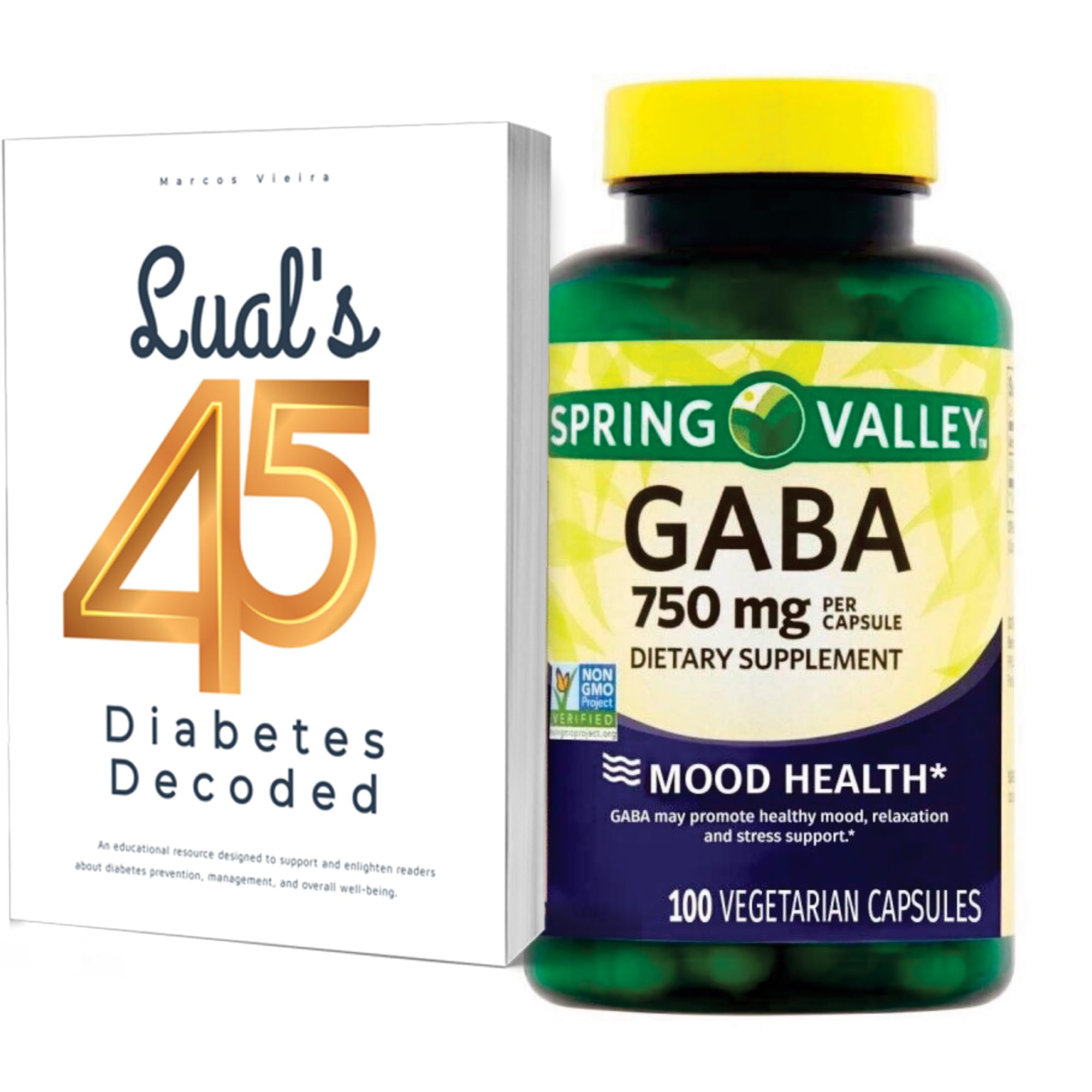 LUAL GABA 750mg 100 capsules front view