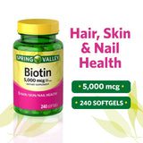 LUAL Hair, Skin & Nails Supplement bottle side view