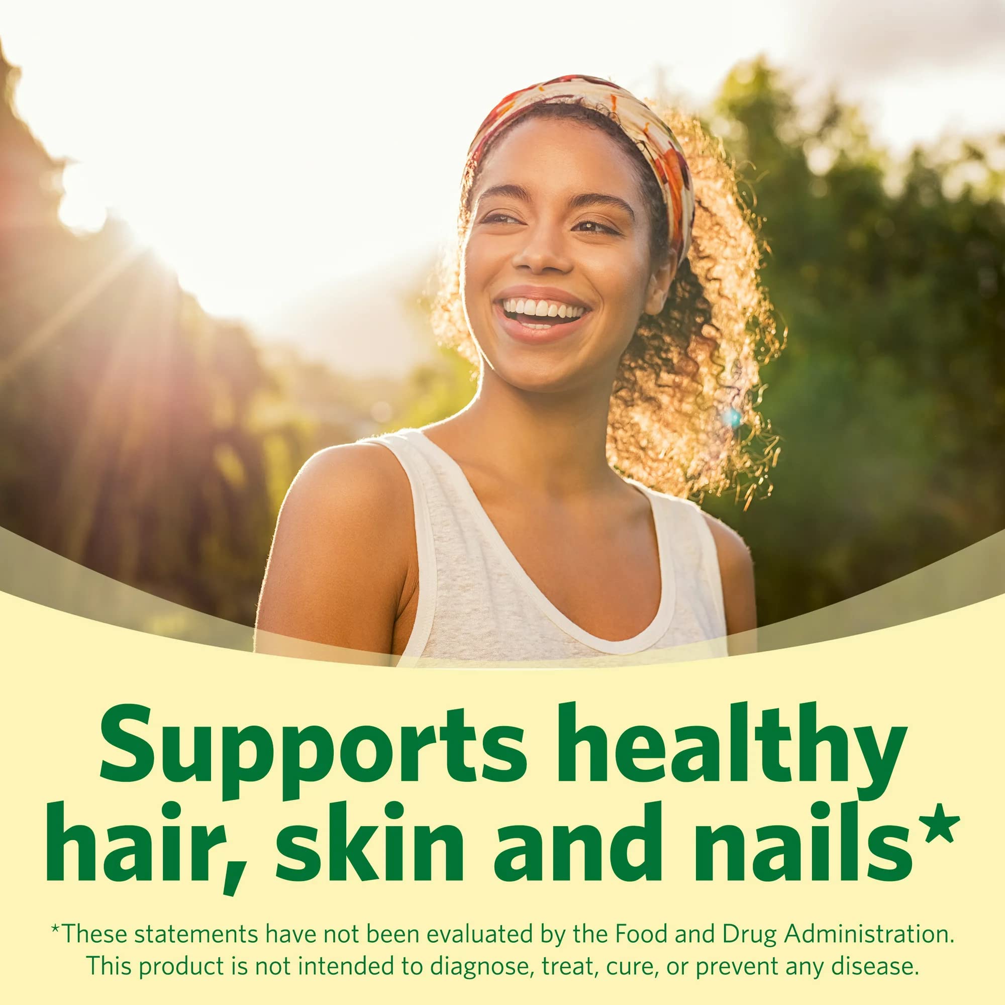 LUAL Hair, Skin & Nails Supplement caplet close-up