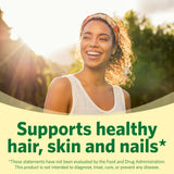 LUAL Hair, Skin & Nails Supplement caplet close-up
