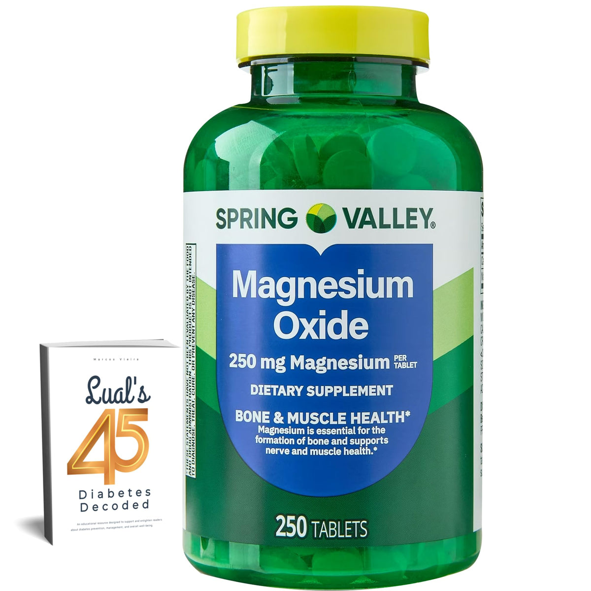 LUAL Magnesium Tablets 250 mg front view with packaging