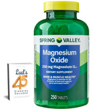 LUAL Magnesium Tablets 250 mg front view with packaging