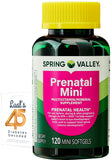 LUAL Mini Prenatal Multivitamin + DHA 120 softgels front view