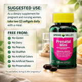 LUAL Mini Prenatal Multivitamin + DHA softgels close-up