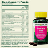 LUAL Mini Prenatal Multivitamin + DHA softgels in hand