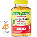 LUAL Omega-3 Fish Oil Softgels 1000mg bottle front view