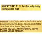 LUAL Omega-3 Fish Oil Softgels 1000mg softgels on a table