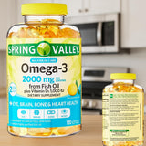 LUAL Omega-3 Fish Oil Supplement with natural lemon flavour
