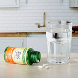 LUAL Zinc Caplets 50mg back view with ingredient list
