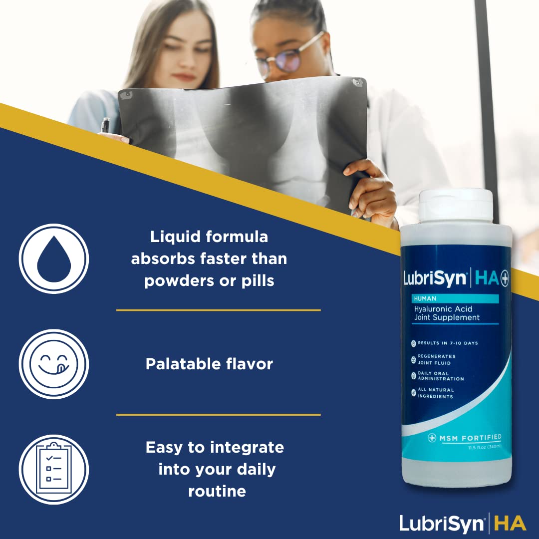 Lubrisyn Hyaluronic Acid Joint Support bottle side view