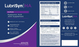 Lubrisyn Hyaluronic Acid Joint Support Supplement 11.5 oz back view