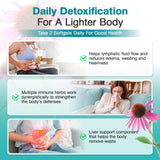 LUCKCHAN Echinacea Lymphatic Support Capsules close-up of capsules