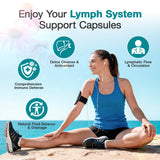 LUCKCHAN Echinacea Lymphatic Support Capsules side view with label
