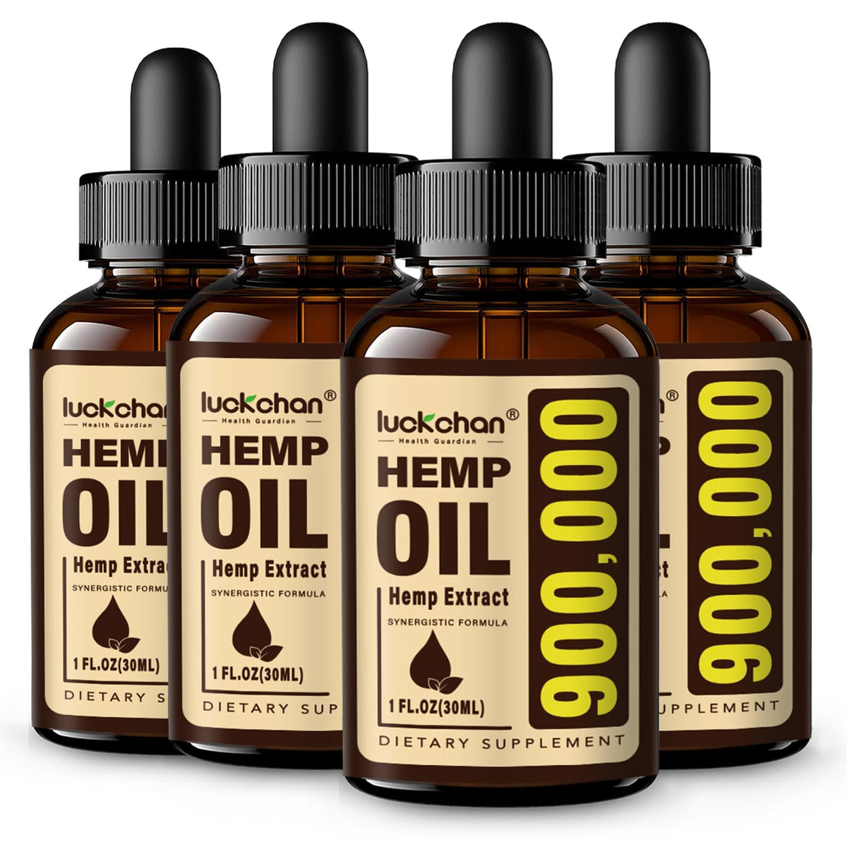 LUCKCHAN Hemp Oil Omega 3-6-9 331g front view