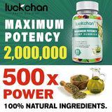LUCKCHAN Organic Hemp Gummies bottle side view
