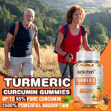 LUCKCHAN Turmeric Curcumin Gummies orange flavour close-up