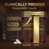 LUCKDATE NMN Resveratrol Supplement 1000mg back view
