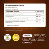 LUCKDATE NMN Resveratrol Supplement 1000mg on a wooden table