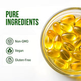 LUCKDATE Oregano Oil Capsules lifestyle scene with a glass of water