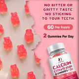 LUCNVEM Calcium Citrate Gummies showing dosage information