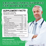LUCNVEM Calcium Citrate Gummies with fresh apples