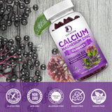 LUCNVEM Calcium Magnesium Zinc Gummies on a wooden table