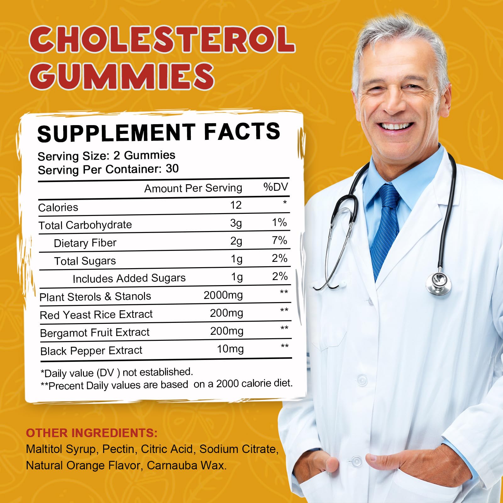 LUCNVEM Cholesterol Gummies packaging opened with gummies visible