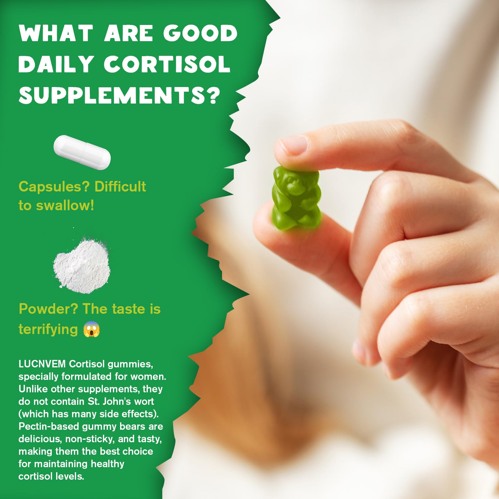 LUCNVEM Cortisol Support Supplement 113g ingredients list