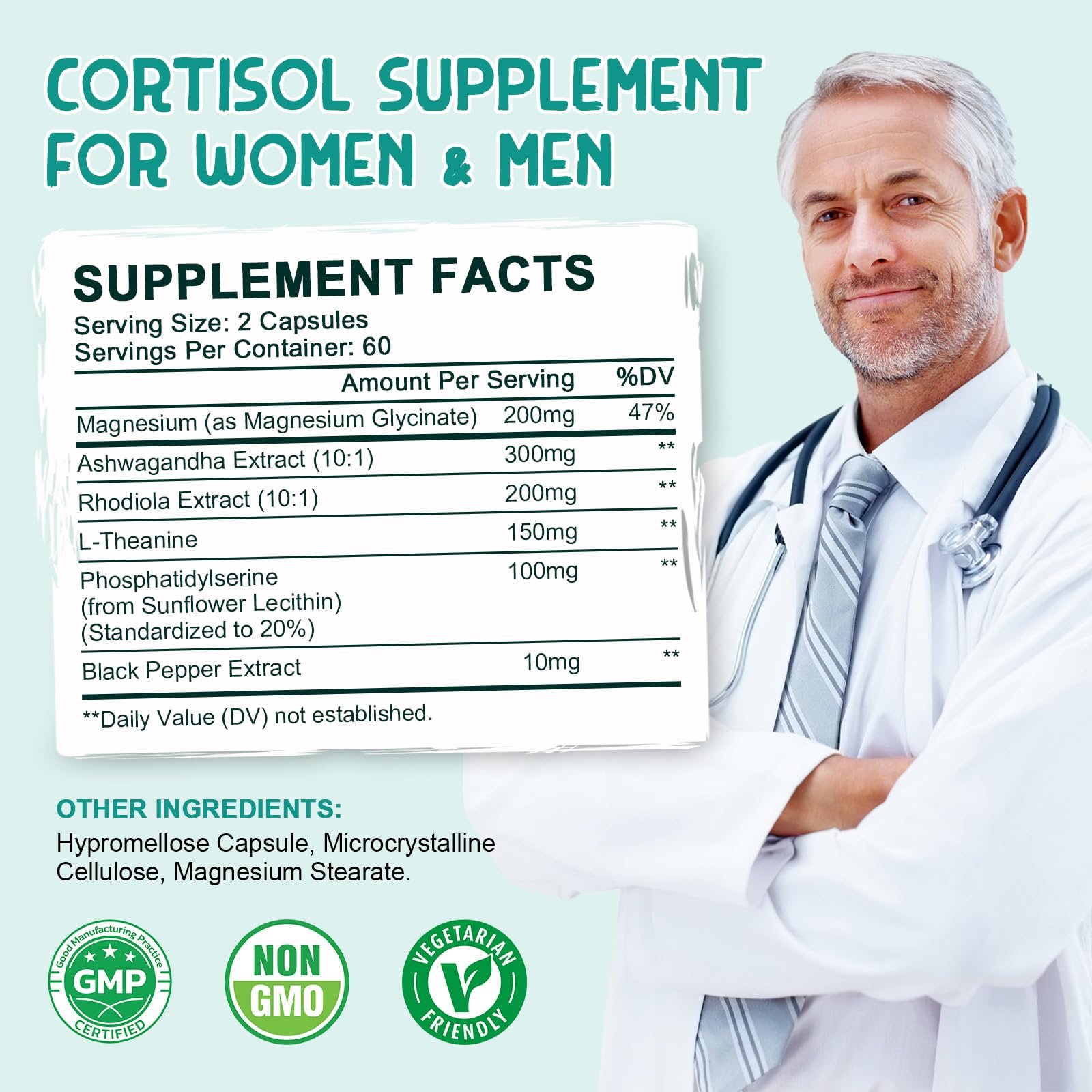 LUCNVEM Cortisol Support Supplement lifestyle scene