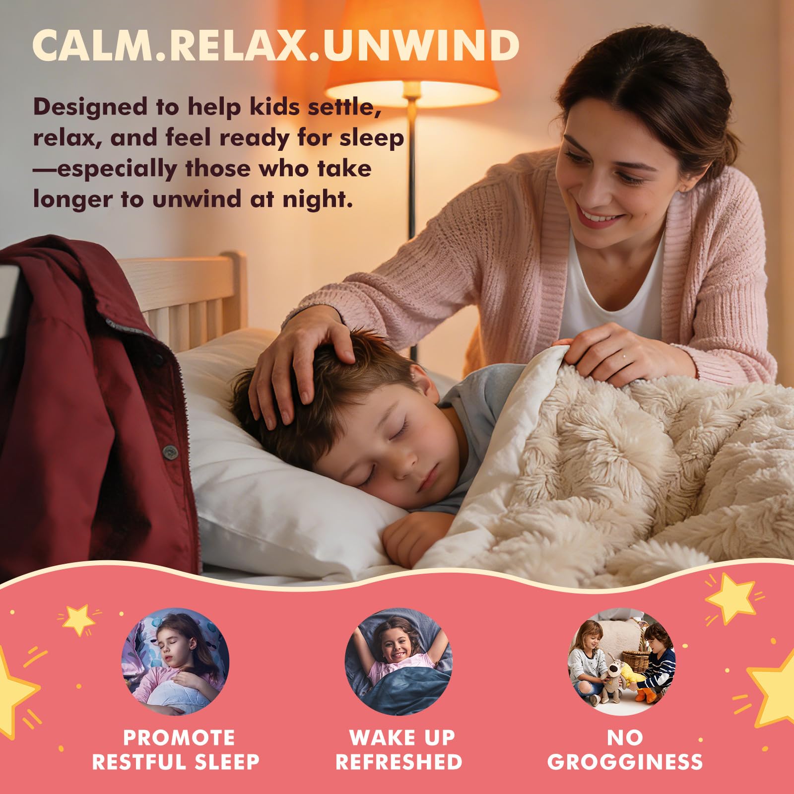 LUCNVEM Kids Magnesium Glycinate Drops 150g in a glass of water