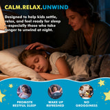 LUCNVEM Kids Sleep Gummies back view with ingredient list
