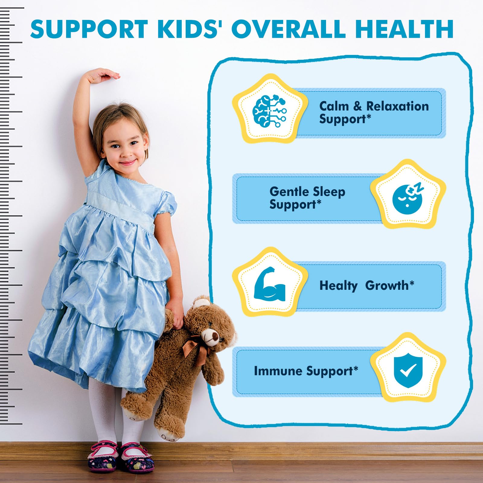 LUCNVEM Kids Sleep Gummies packaging with nutritional facts