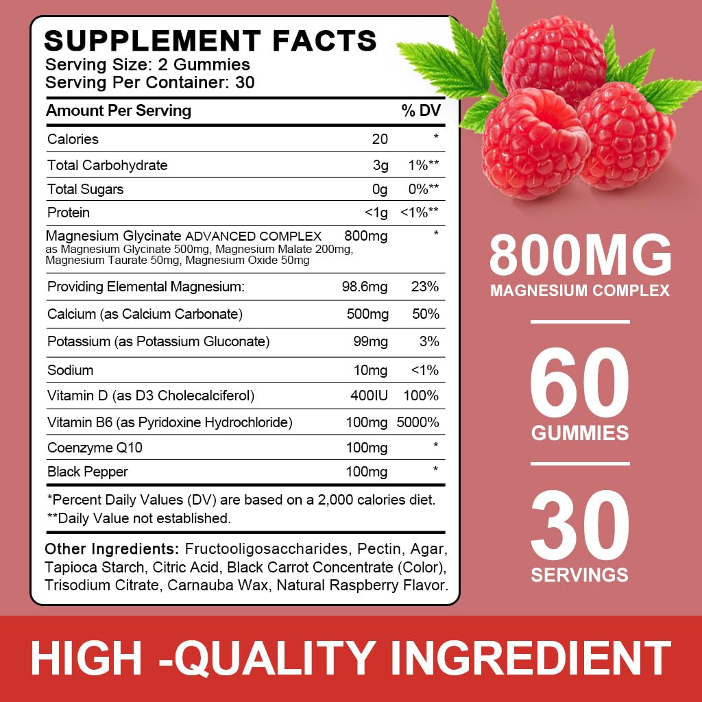 LUCNVEM Magnesium Gummies side view showing texture