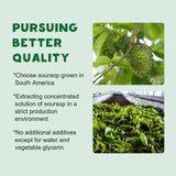 LUCNVEM Organic Soursop Graviola Liquid Drops bottle close-up