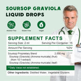 LUCNVEM Organic Soursop Graviola Liquid Drops with measuring dropper