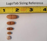 LugoTab Iodine Supplement Tablets with a close-up of the tablet