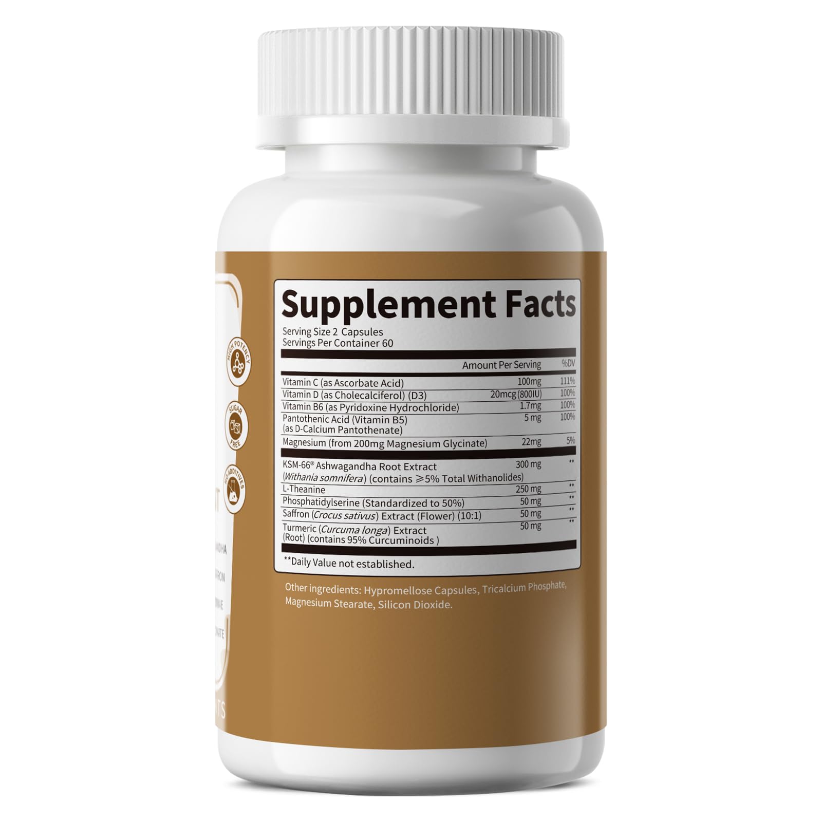 Lukaree 10-in-1 Cortisol Supplements with a glass of water