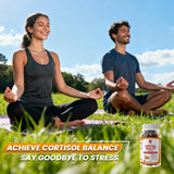 Lukaree Advanced Cortisol Support Supplement back view with nutritional information