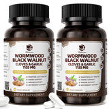 Lukaree Black Walnut Wormwood Clove Capsules 1155mg front view