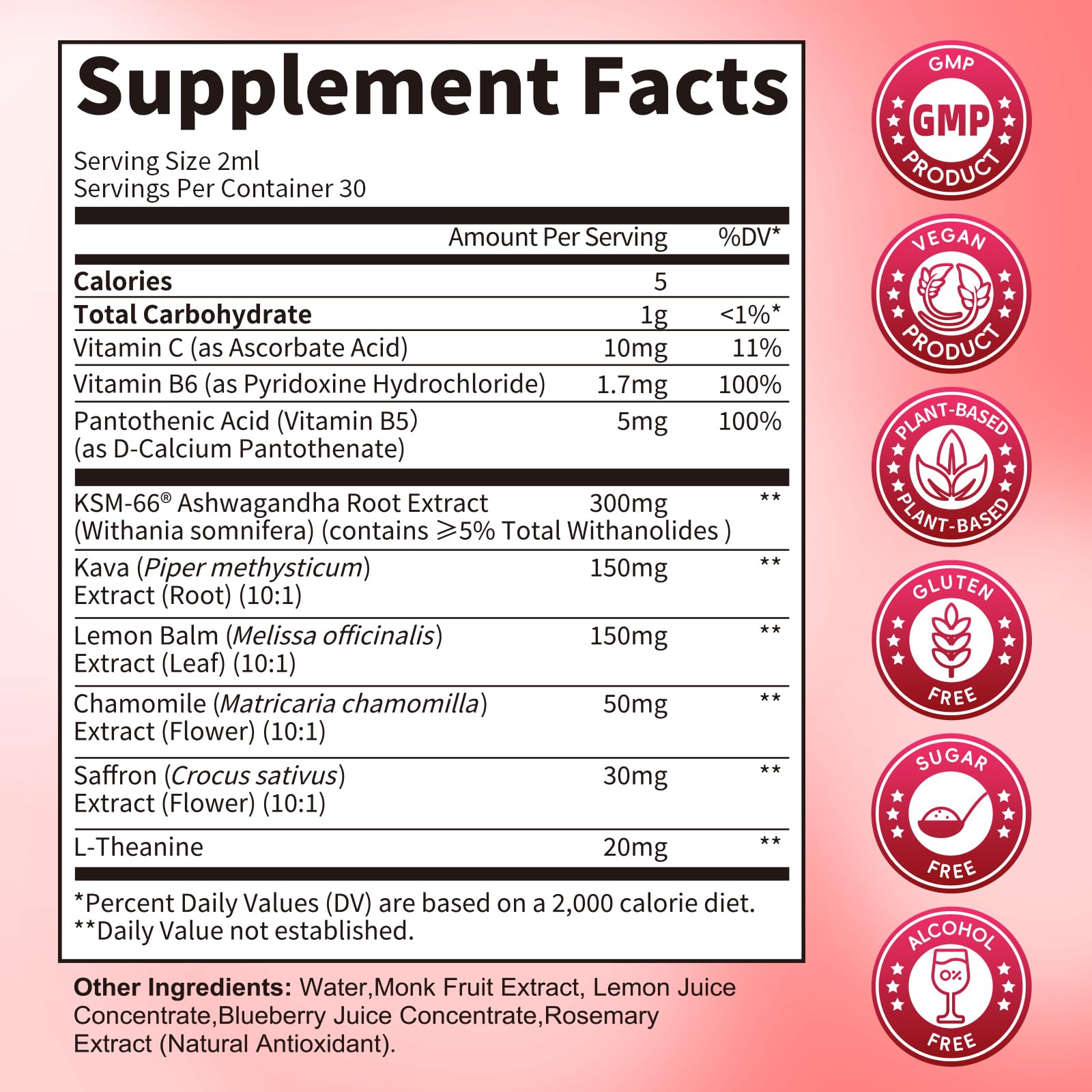 Lukaree Cortisol Supplements 2 Fl Oz with cranberry flavour