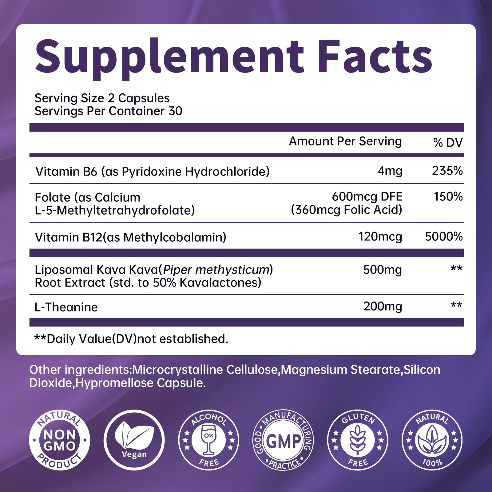 Lukaree Kava Kava Capsules packaging details