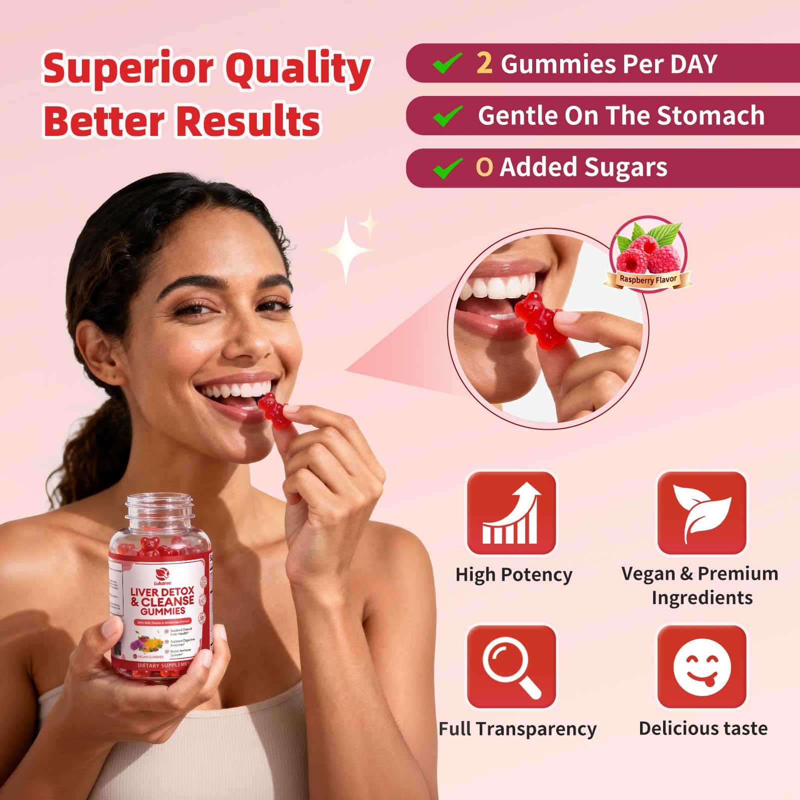 Lukaree Milk Thistle Gummies in a lifestyle setting