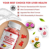 Lukaree Milk Thistle Gummies with a spoonful of gummies