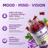 Lukaree Mood & Focus Support Gummies bottle side view
