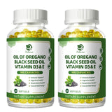 Lukaree Oregano Oil & Black Seed Oil supplement front view