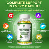 Lukaree Oregano Oil & Black Seed Oil supplement ingredients list